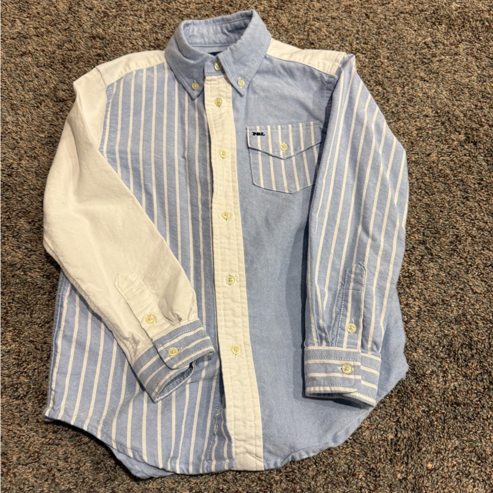 Ralph Lauren Light Blue Textured Shirt